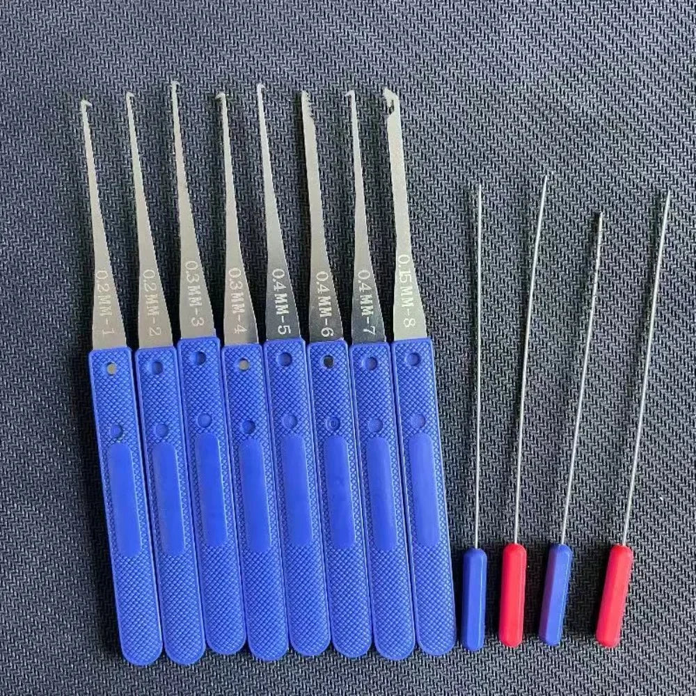 Multi-Functional Locksmith Tool Kit: Lock Picks, Padlock Repair, Broken Key Removal & Door/Combination Lock Opener Set