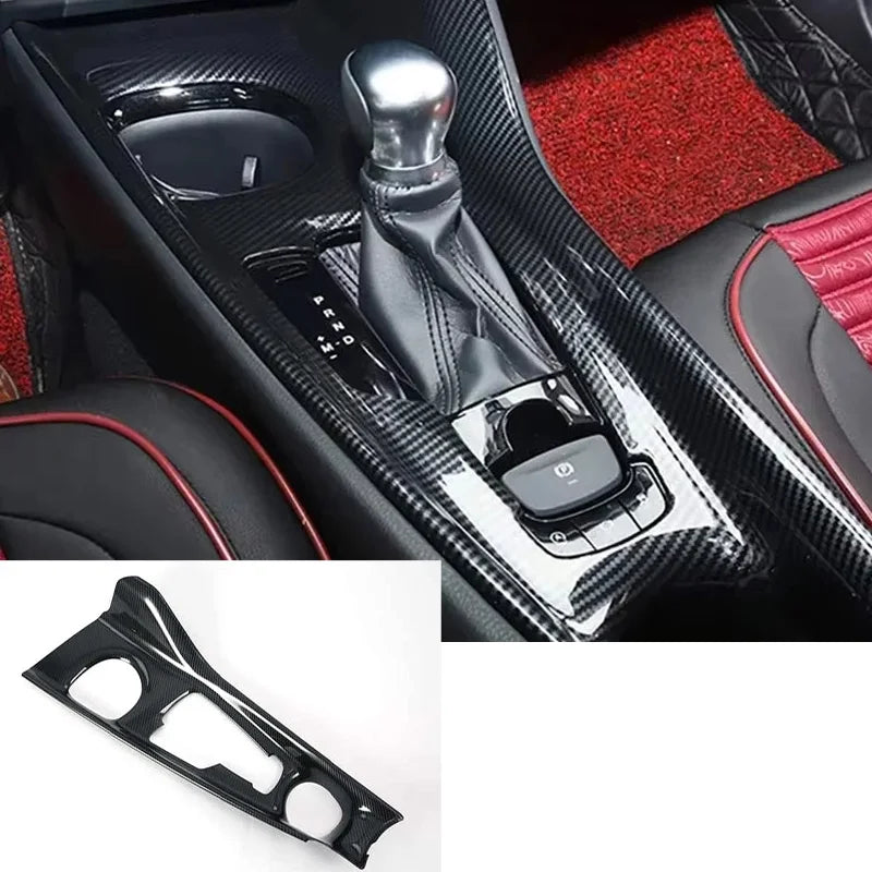 For Toyota C-HR AX10 CHR 2017-2023 Carbon Fiber Texture Window Switch Lift Panel Air Outlet Protective Cover Interior Accessorie