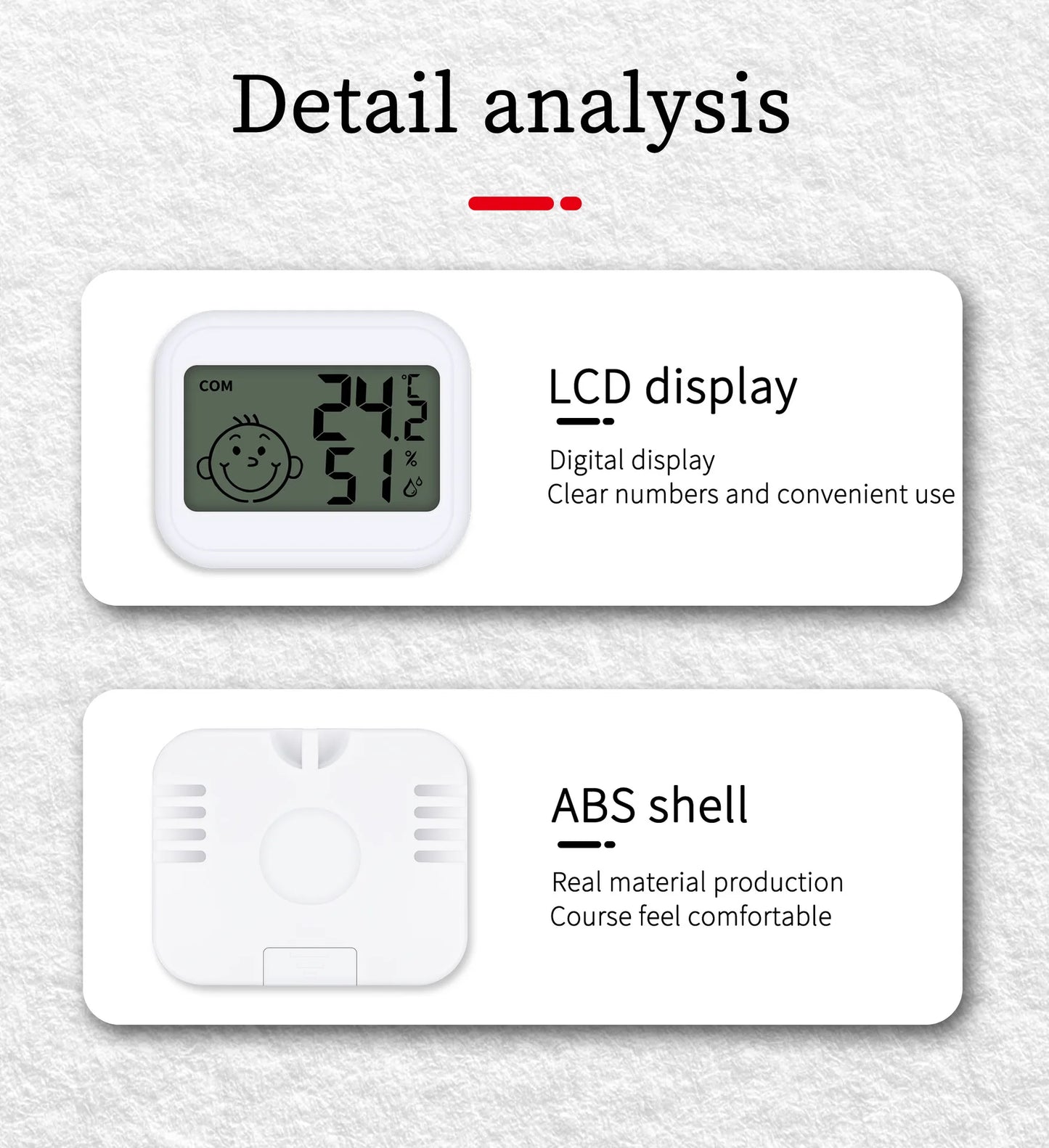 LED Thermometer Thermo-Hygrometer Multifunction Electronic Clock Temperature Humidity Meter Weather Station for Home With Alarm