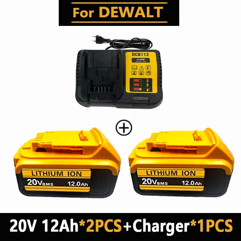 .Original for DEWALT 20v/60V battery DCB606 DCB609 DCB182 DCB205 DCB206 DCB209 power tool 18V battery 6AH 9AH battery.