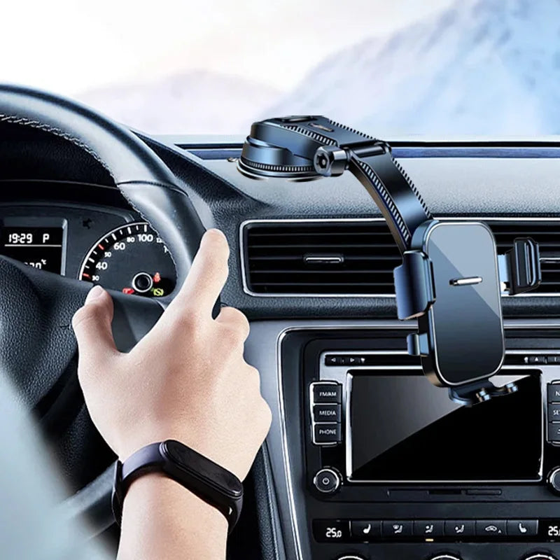 Multi-Scenario Car Phone Mount - Adjustable Suction Cup Holder for Safe Navigation