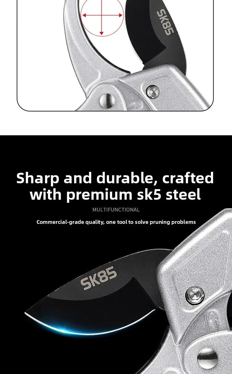 SK5 stainless steel rust resistant coarse pruning shears, pruning shears with pulleys, pruning shears for fruit trees, horticult