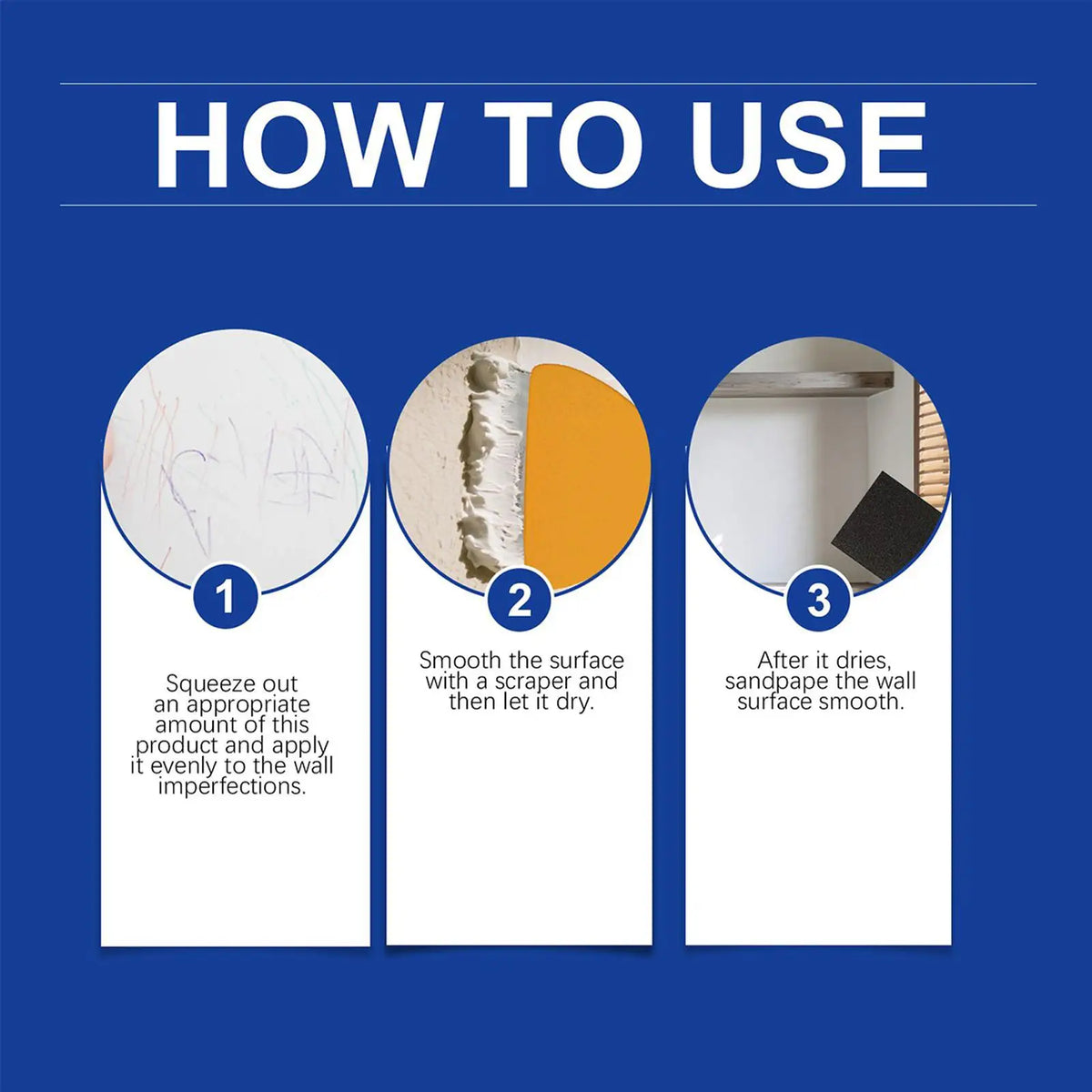 Wall and Drywall Hole Repair Kit with Mending Putty - view 13
