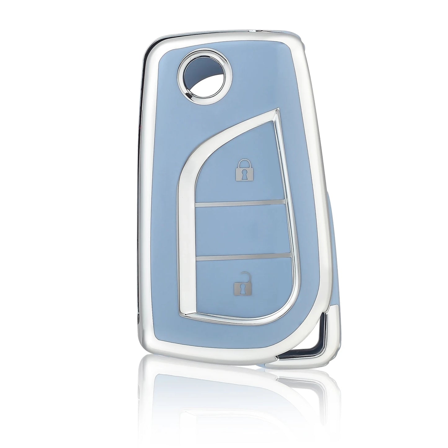 2 Button Key Case Shell Fob Keyring for Toyota Auris Corolla Avensis Verso Yaris Aygo Scion TC IM Camry RAV4 Forturner Hilux