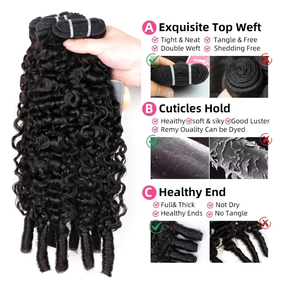 Burmese Curly Human Hair Bundles Human Hair Quality Brazilian Hair Extensions Deep Wave Hair Weave Bundles Raw Hair Bundles