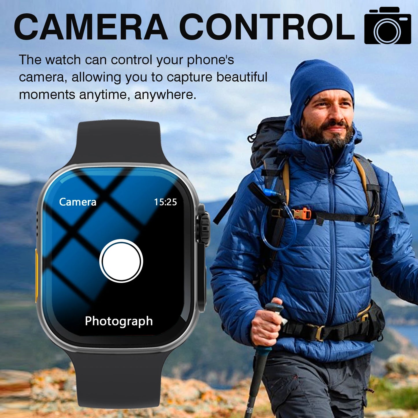 2026 Smart Watch with Wireless Calling, Weather Forecast & Sports Mode, DIY Wallpaper SMS Alerts Silicone Strap for Men Women