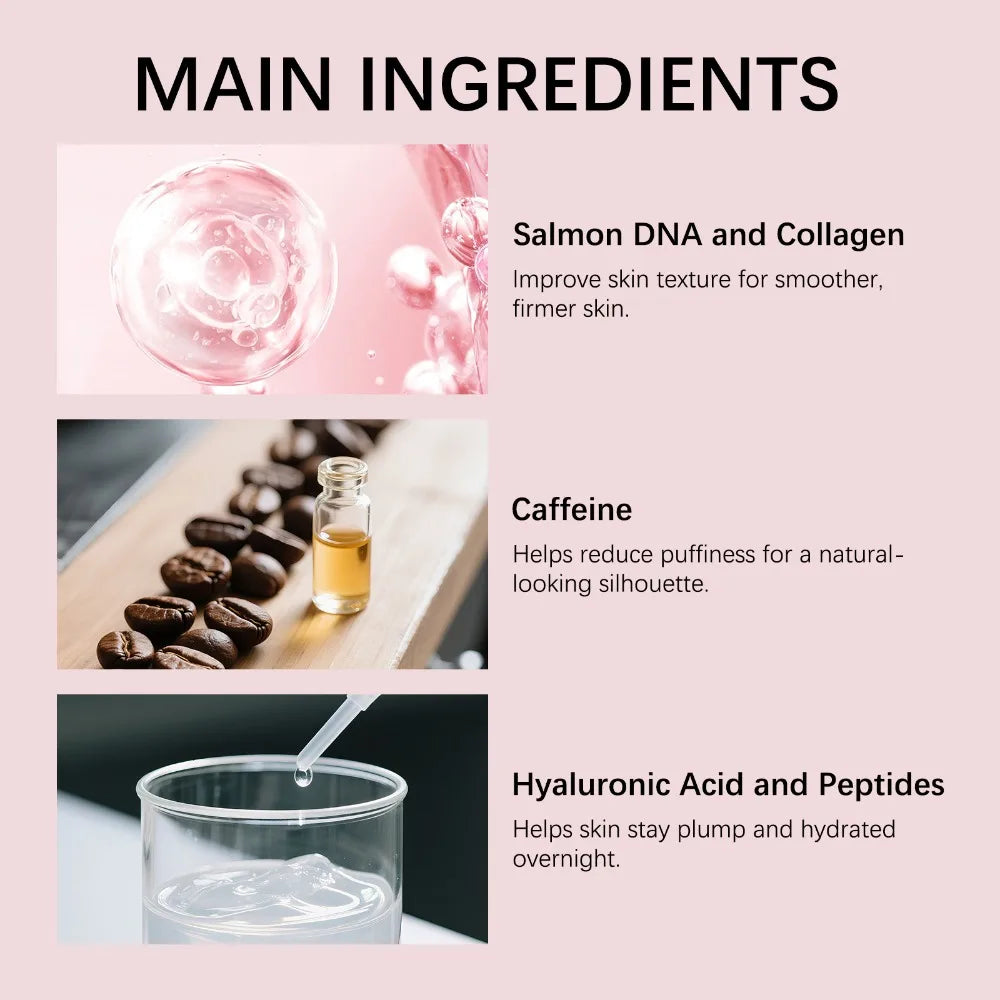 Eelhoe Korean Night Collagen Sleep Mask – Overnight Firming, Puffiness Reduction & Glass Skin | Moisturizing Peel Mask | 1, 2, 3 & 5 Pcs
