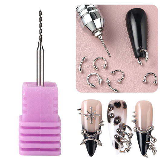 Nail Drill Piercing Bit 3.8cm - Hole Punching Tool for Nail Art & Jewelry