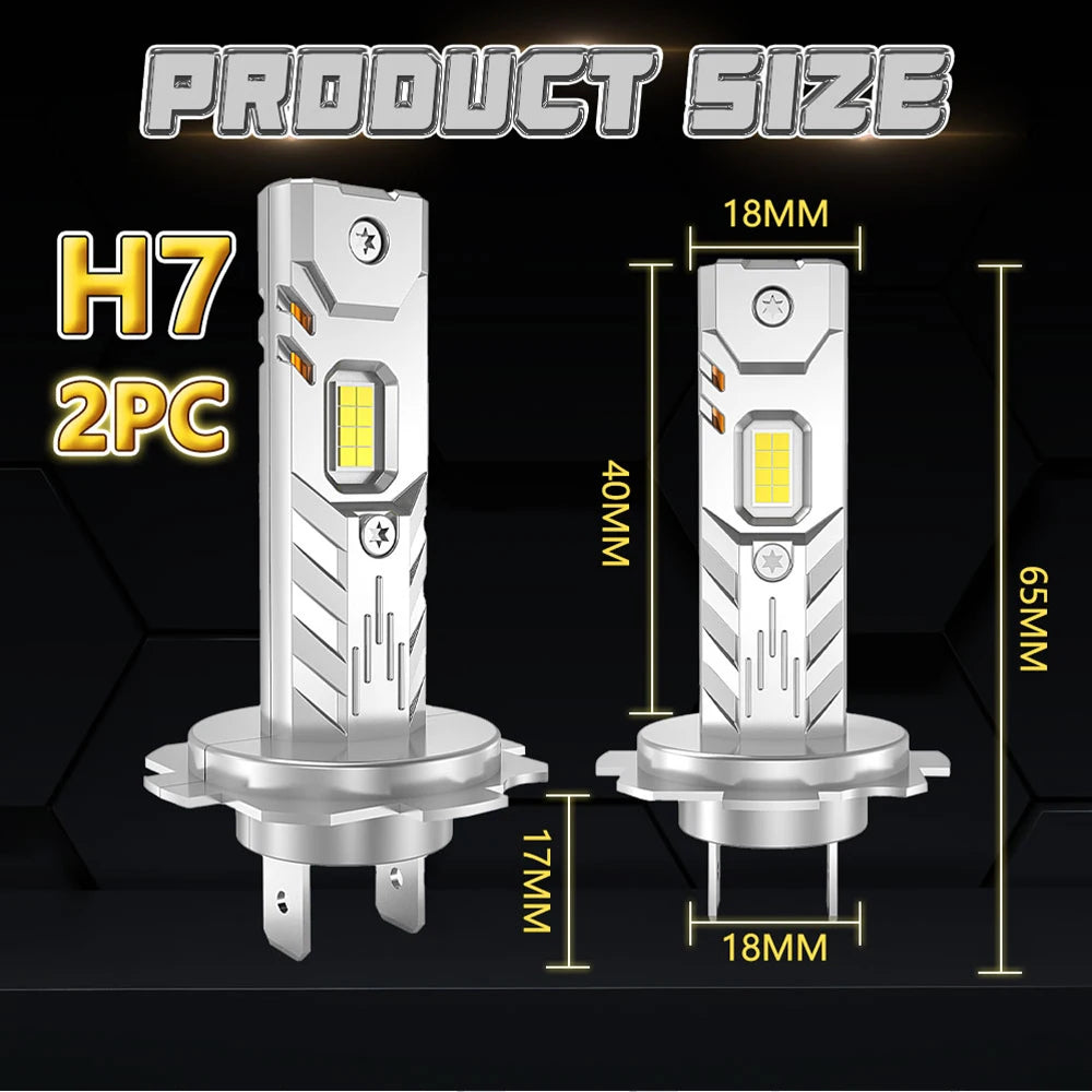 H7 H4 H1 LED Lights for Car Headlight Bulb 1000000LM Mini Wireless Auto Lamp +800% Bright Spotlights Automobile LED Headlamp 12V