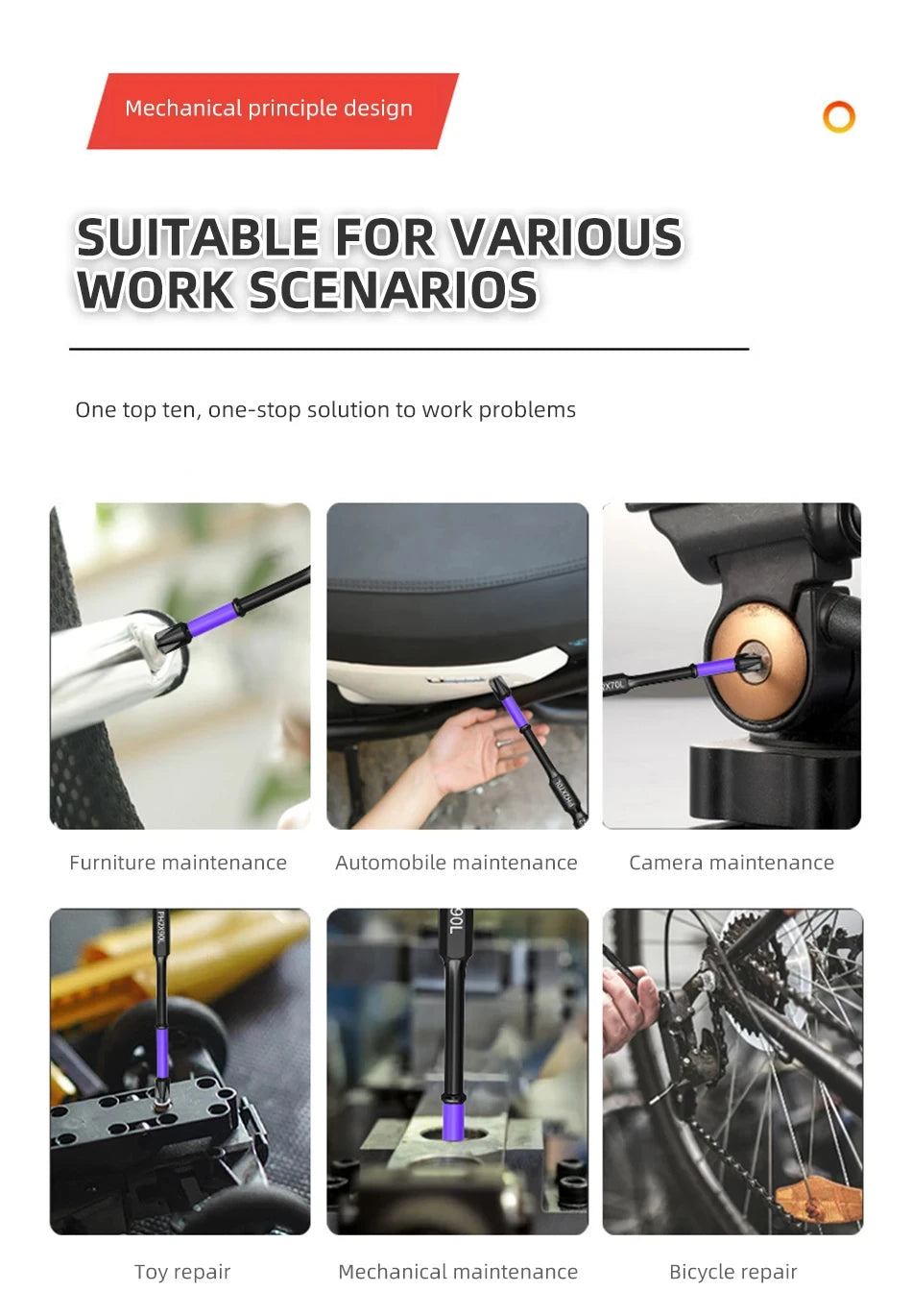 6PC Upgraded High Hardness And Strong Magnetic Bit 25/65/70/90/150mm Non-slip Cross High Hardness Electric Hand Drill Screw Set