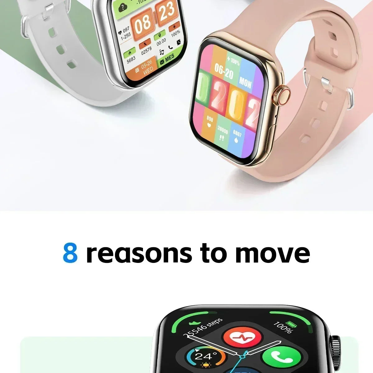 Smart Watch Series 10 – 1.9" OLED HD Screen, GPS, NFC, BT Calling, Wireless Charging, IP68 | iOS & Android | Multiple Strap Options