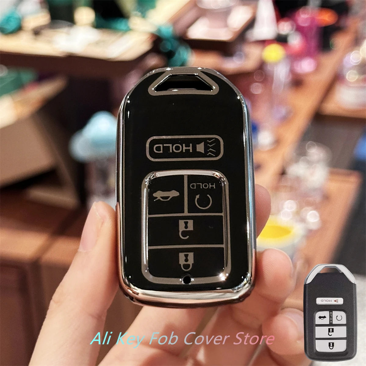 for Toyota Key Fob Cover Keychain For Honda Accord Civic Cr-V Hr-V Fit Odyssey Jed Crosstour Crider Accessories