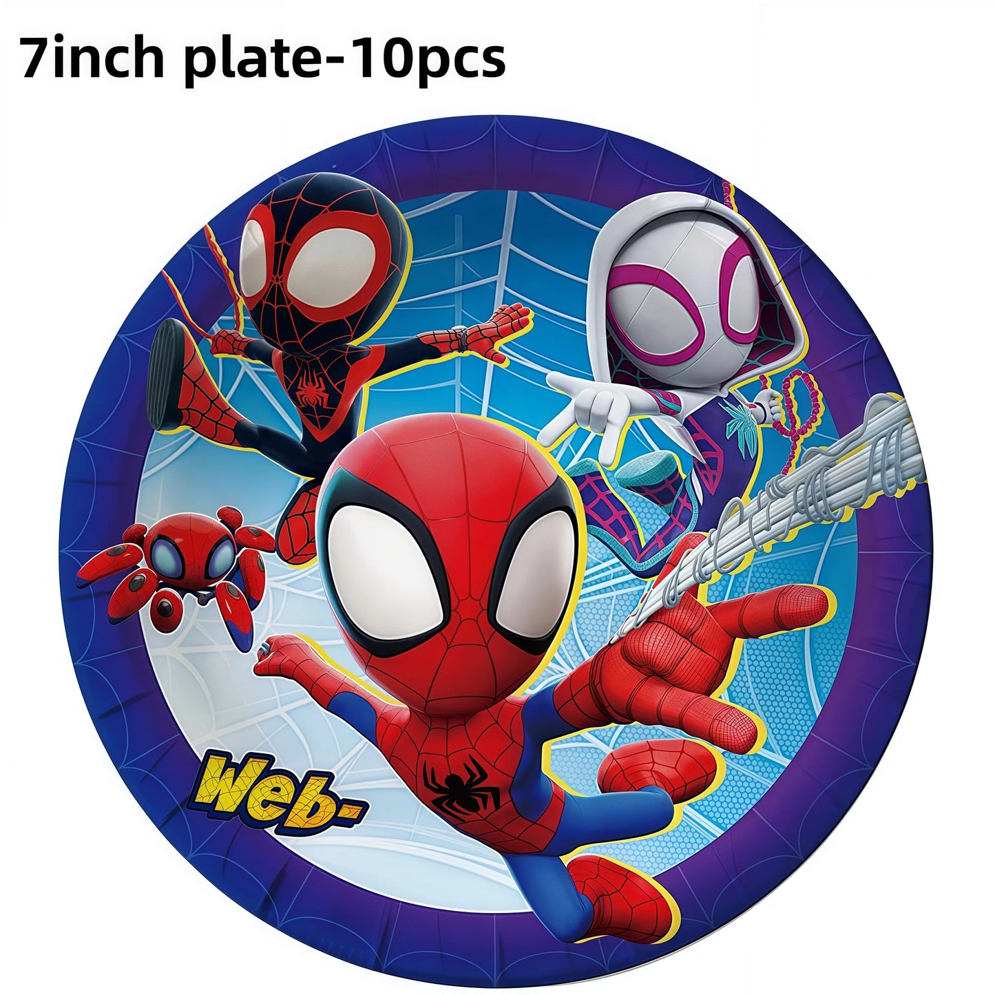 Spidey Birthday Party Tableware Paper Plate Decorations Spiderman Disposable Tableware Spidey and His Best Friend Party Supplies