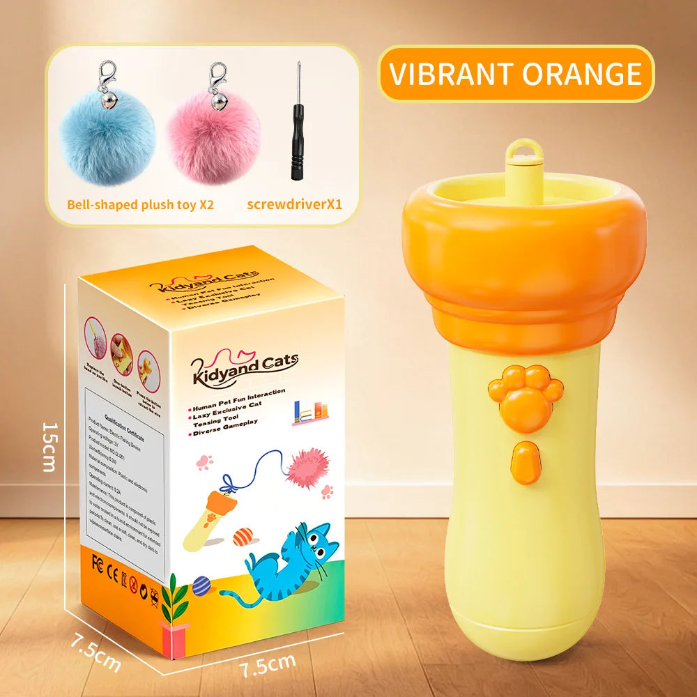 Interactive Cat Toy Fully Automatic Cat Wand Toy Funny Interactive Cat Toys for Bored Indoor Adult Cats Cute Kitten Kitty Toys