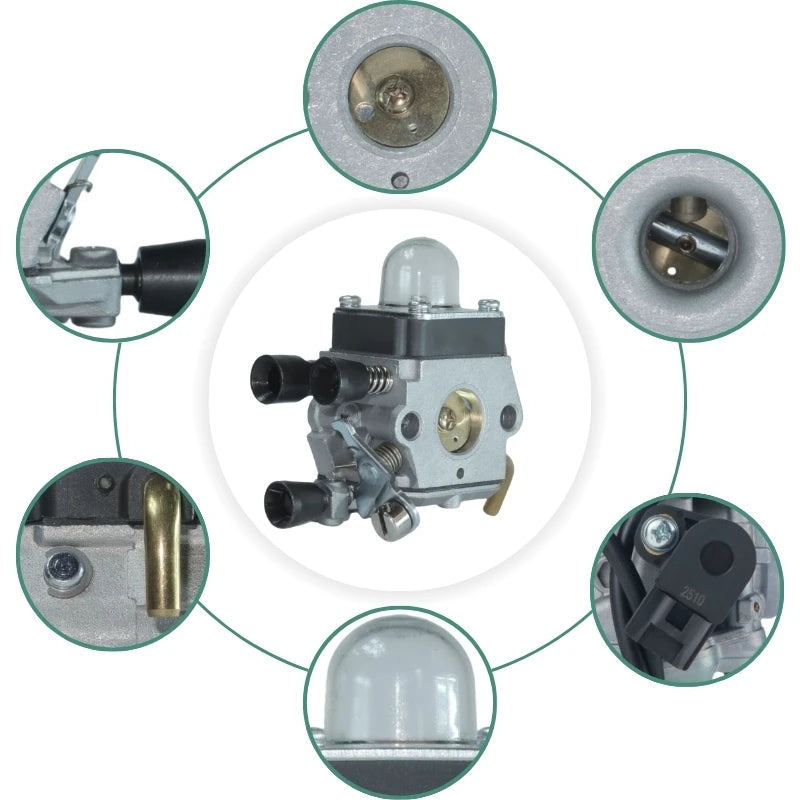 FS45 Carburetor For Stihl FS46 C1q-s143 C1q-s153 4cm Engine FS45 FS46 FS55 FS74 Brush Cutter String Trimmer Carb