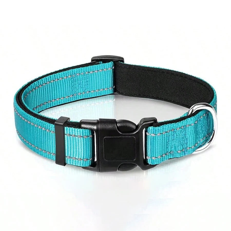 Padded Reflective Puppy Collar - Safety Stripes – photo 8