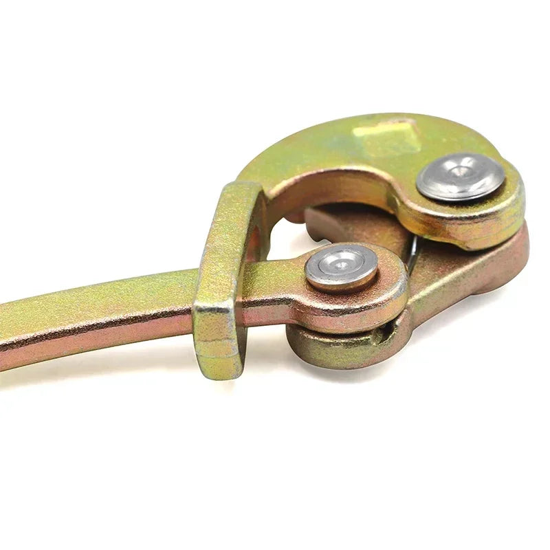 0.5，1Ton Wire Rope Jaw Clamp Multifunctional Electricity Cable Grip Pulling Non-Slip Haven Mini Tightening Tool Carbon Steel