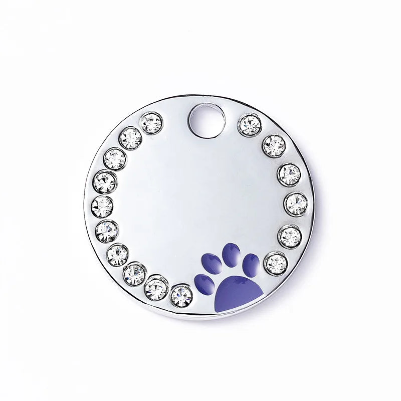 Custom Engraved Dog Tag - Stainless Steel Address & Name Tag