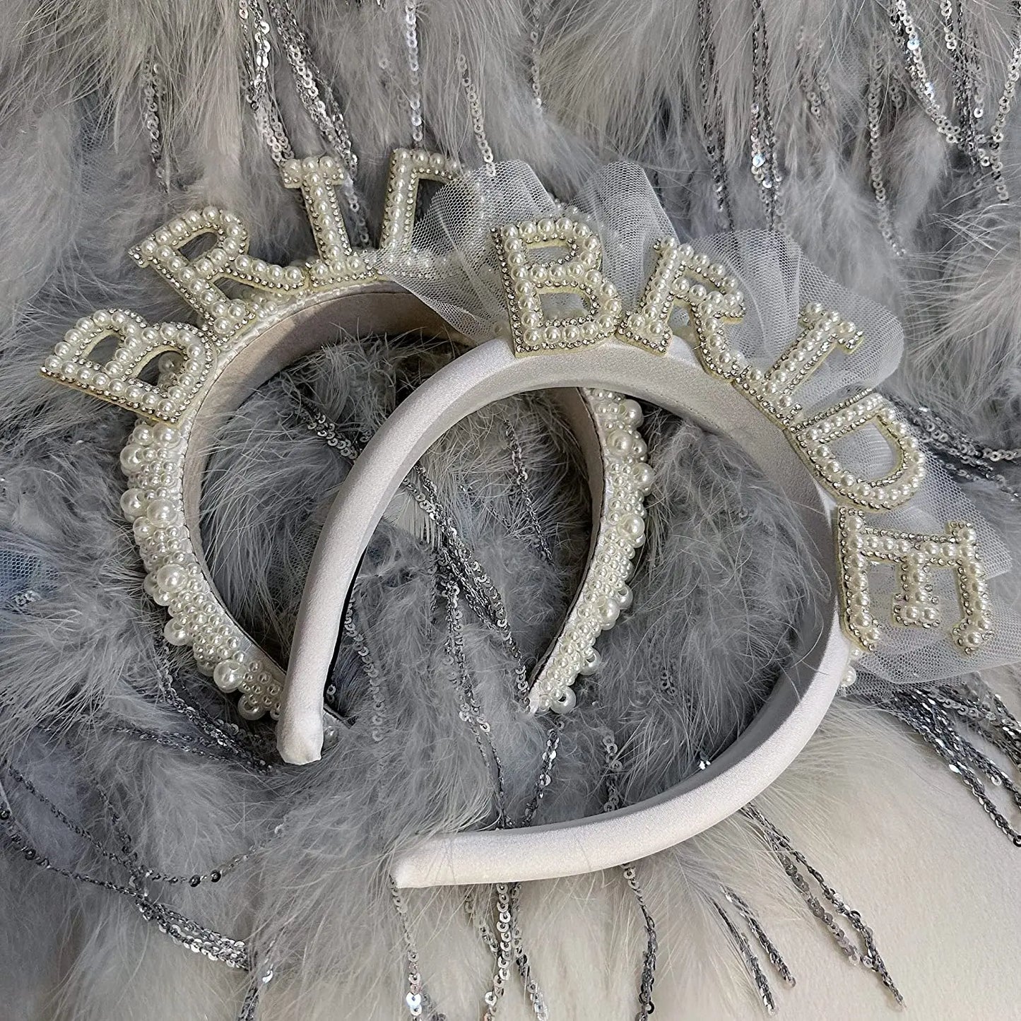 Bride to be Pearl crown Headband Bach Bachelorette hen Party Bridal Shower wedding engagement rehearsal dinner Decoration Gift