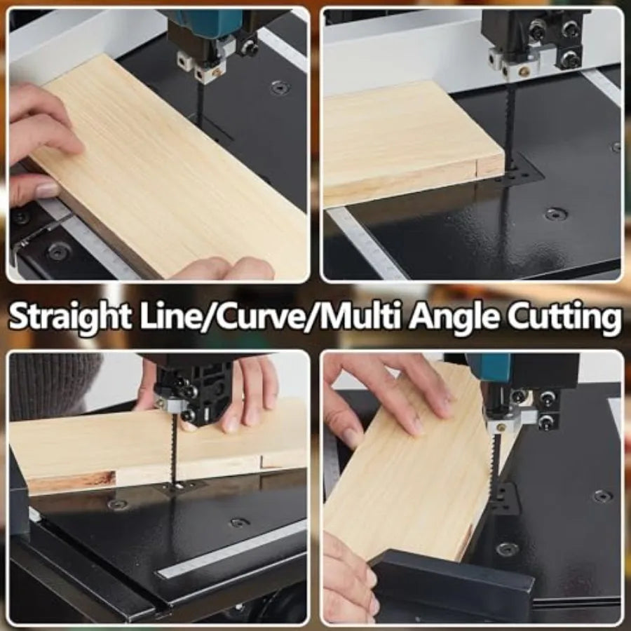 8 Inch Band Saw – 1800RPM Pure Copper Motor | 0-45° Tilting Multi-Angle Precision Cutting Bandsaw