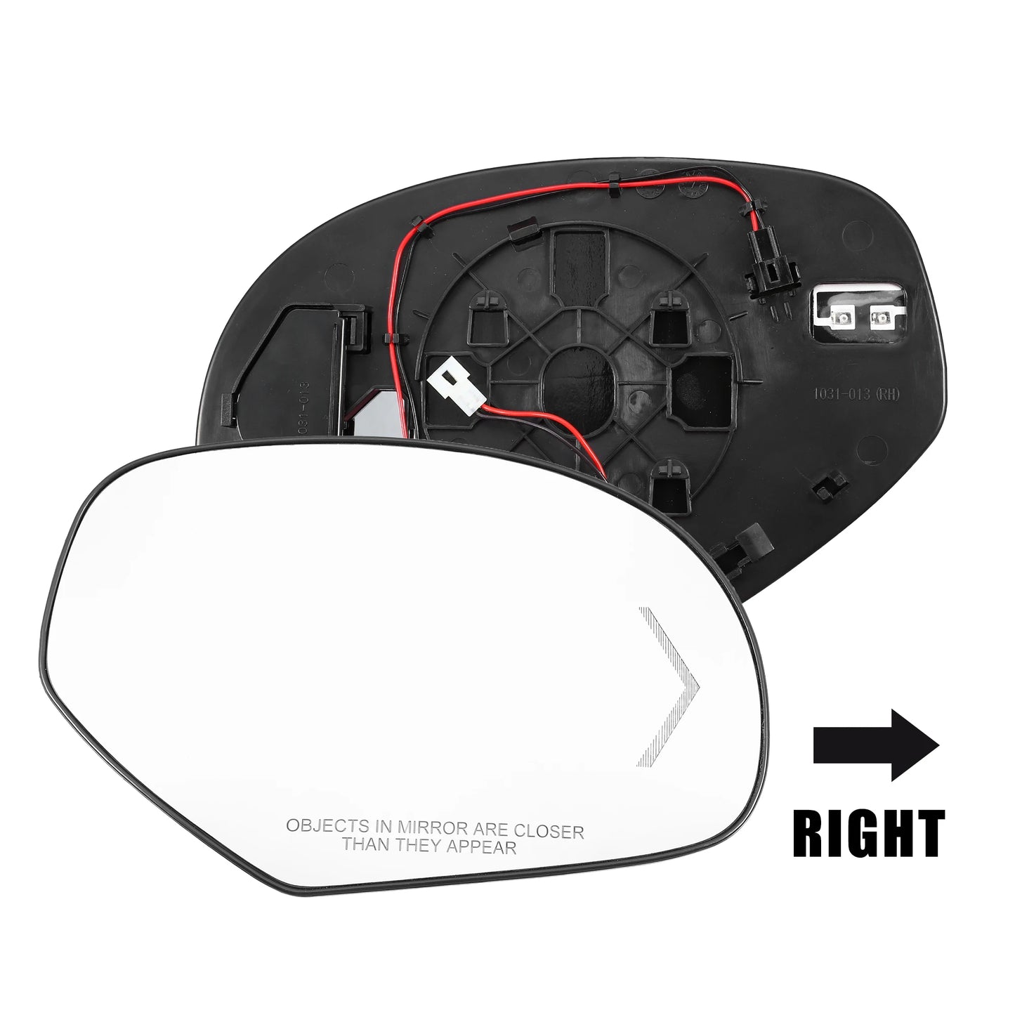 Heated Side Mirror Glass with Backing Plate — GMC Sierra 3500HD & Chevrolet Silverado (2007–2014)