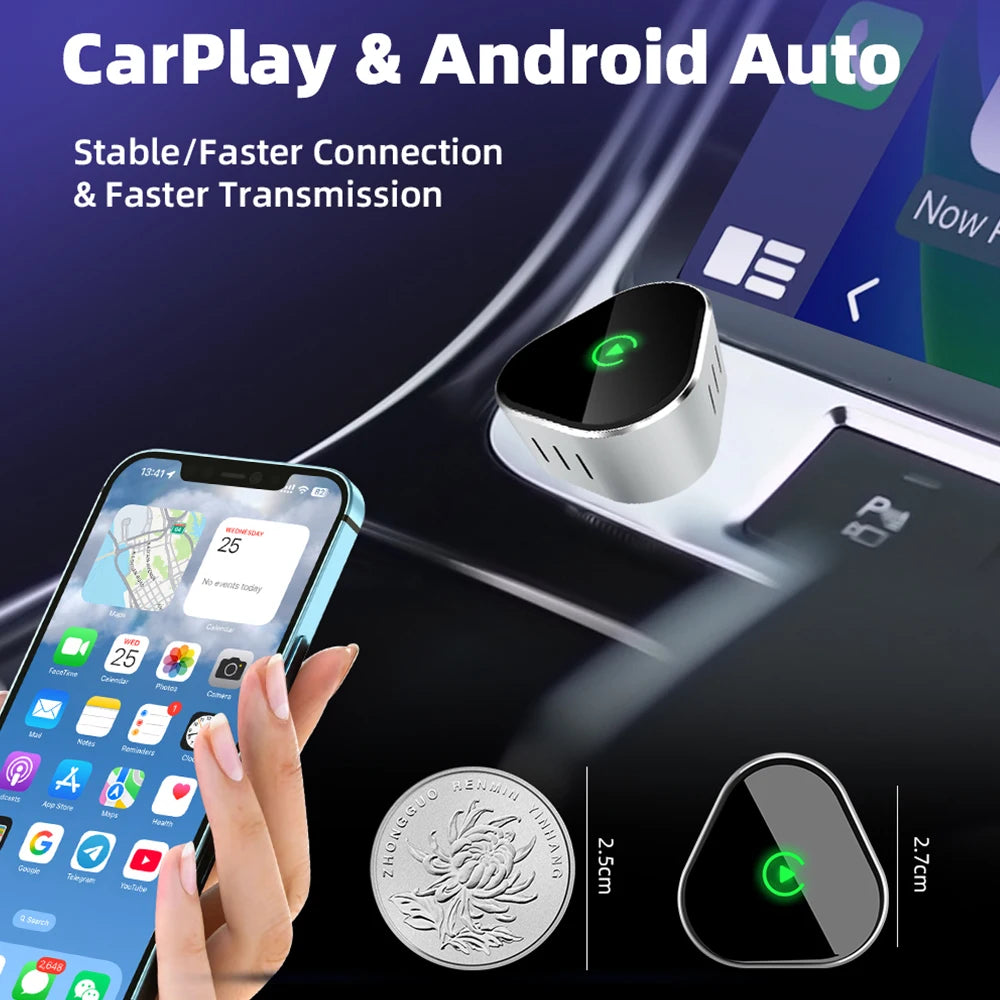 Wireless CarPlay & Android Auto AI Smart Box Adapter