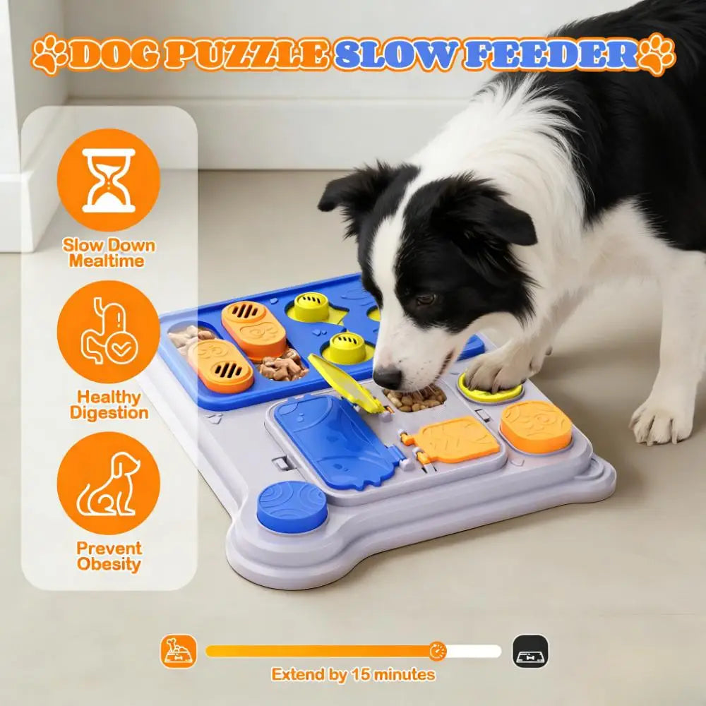 Rectangular Dog Puzzle Feeder - IQ Training Treat Dispenser – photo 4