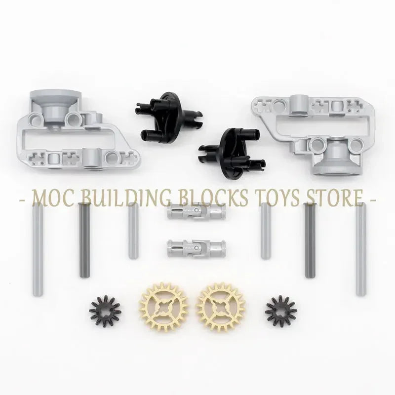 High-Tech Technical Parts Pin Beam Liftarm Axle Connector Panel Gear Car Motorcycle Building Blocks Bricks Technology Set Toys
