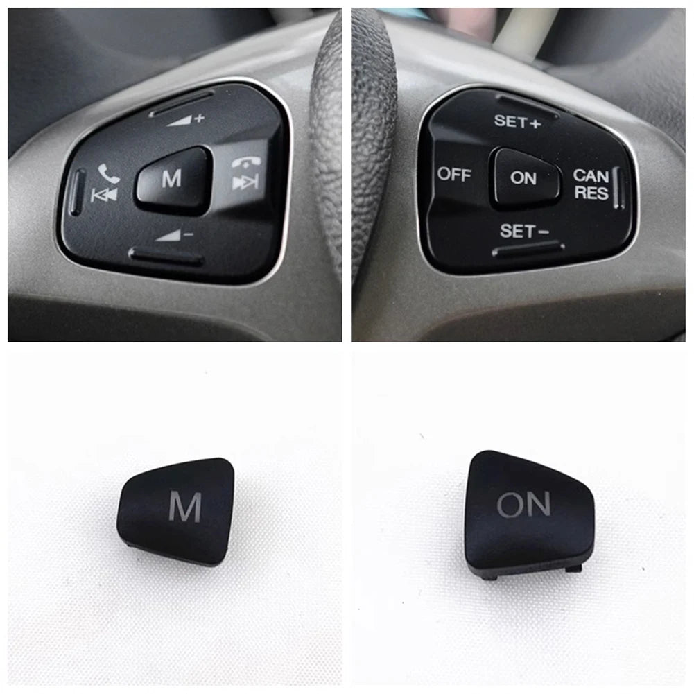 Car Audio Volume Steering Wheel Button Cruise Control Switch M ON Button For Ford Escort Fiesta MK7 MK8 ST Ecosport 2013