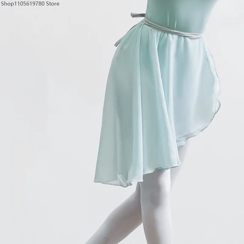 Women's chiffon ballet wrap skirt