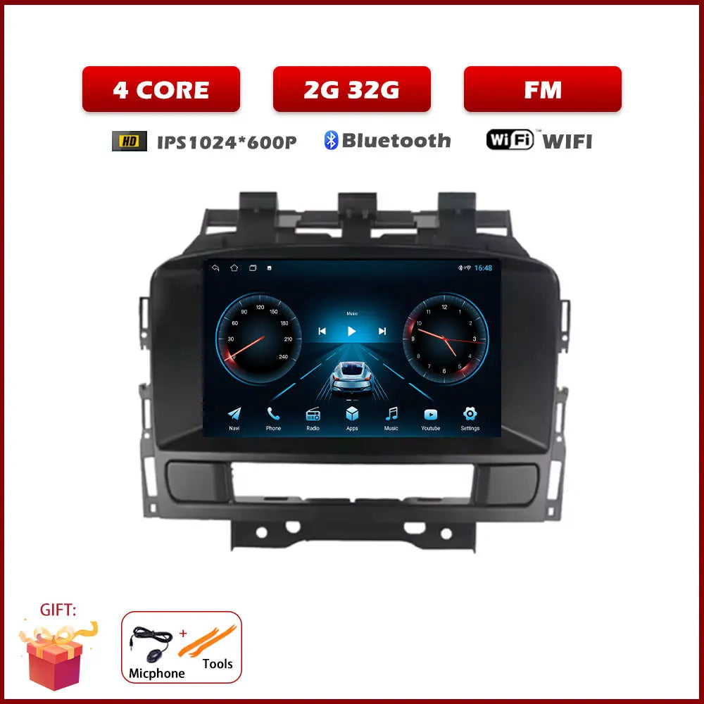 Android Car Stereo for Opel Astra J (2011–2014) & Buick Excelle GT XT — CarPlay, Android Auto, GPS Navigation