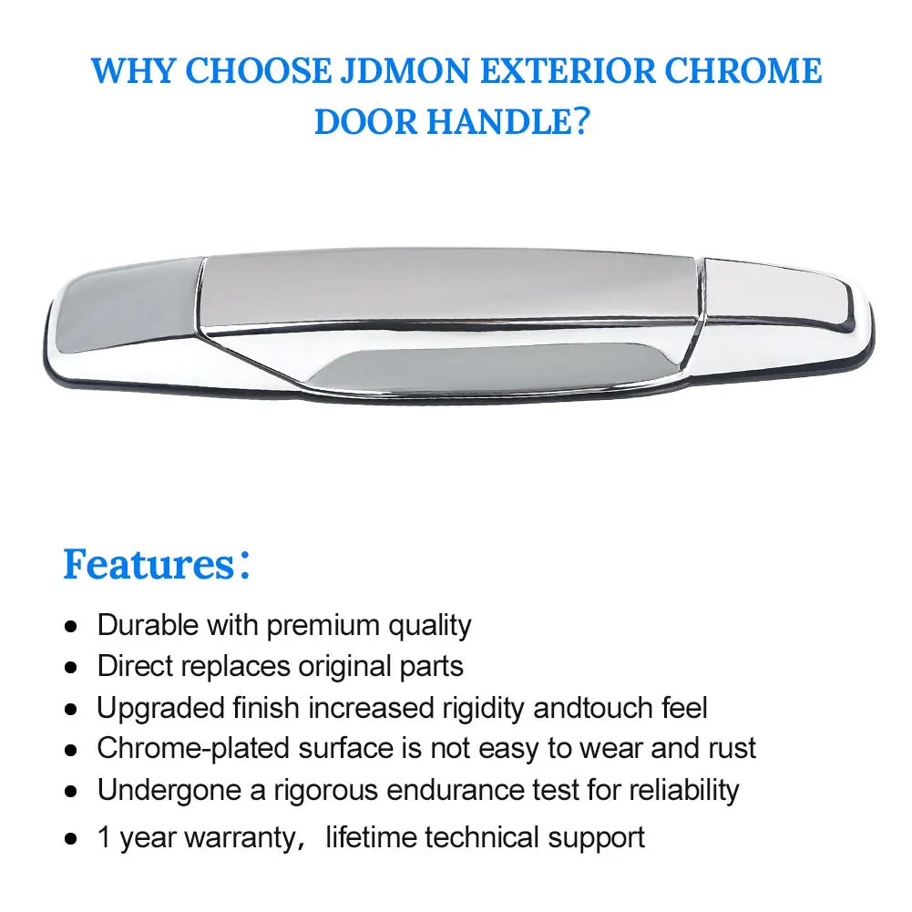 Exterior Chrome Door Handle For Sierra Yukon Cadillac Escalade Pickup Outside  Chevrolet Silverado Tahoe GMC 5960521 25960526