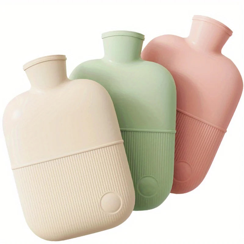 1000ml Hot Water Bottle with Soft Cloth Cover - Non-Slip Grip Warmer - photo 2