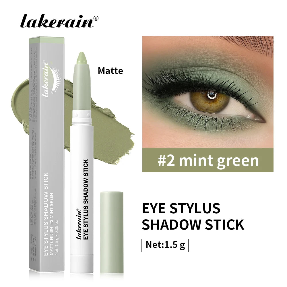 Waterproof Eyeshadow Sticks Long Lasting High Pigmented Shimmer Glitter And Matte Neutral Brown Eyeshadow Pencil Crayon Makeup