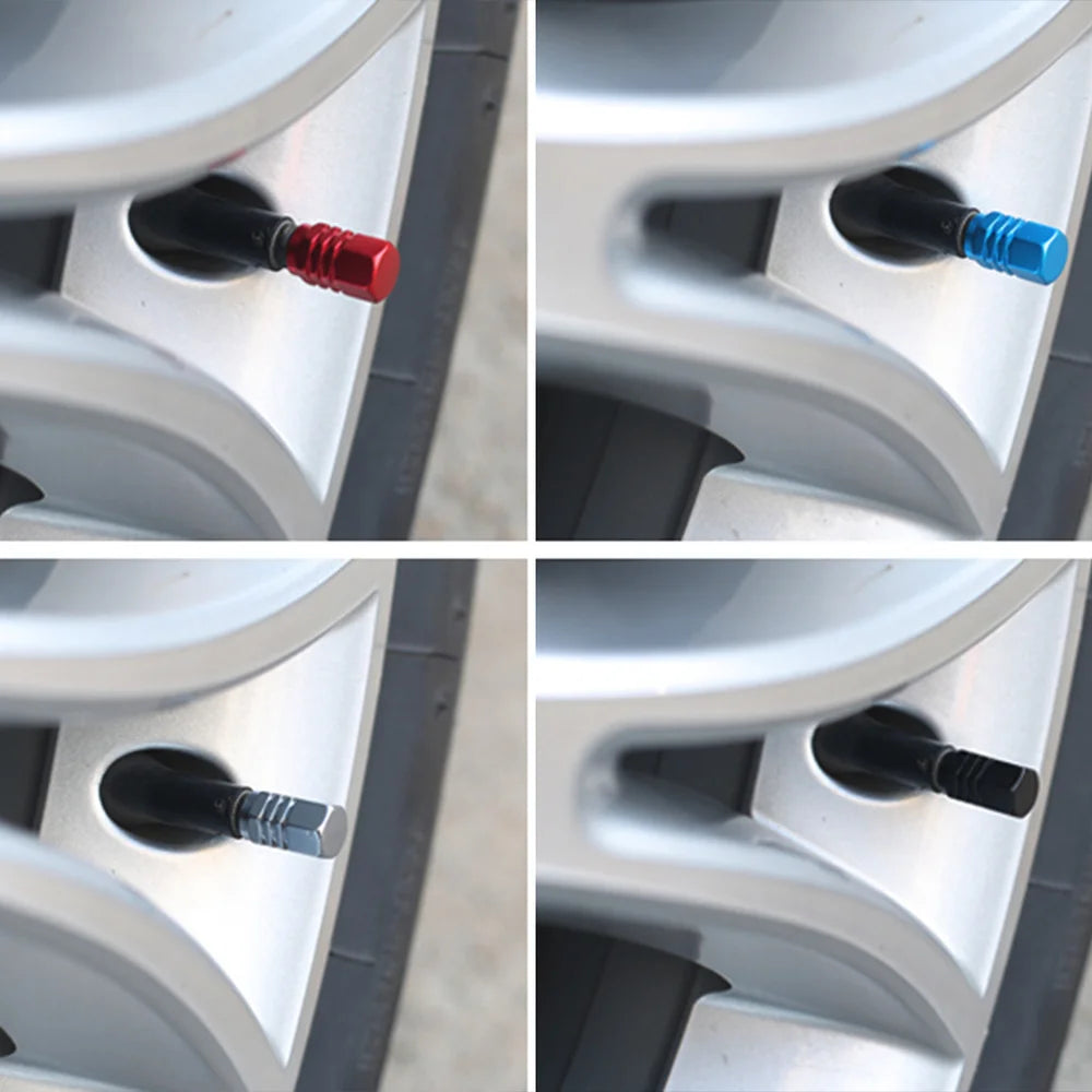DSYCAR 12Pcs Universal Car Moto Bike Tire Wheel Valve Cap Cover Car Styling for Fiat Audi Ford Bmw Toyota VW Lada Opel Kia