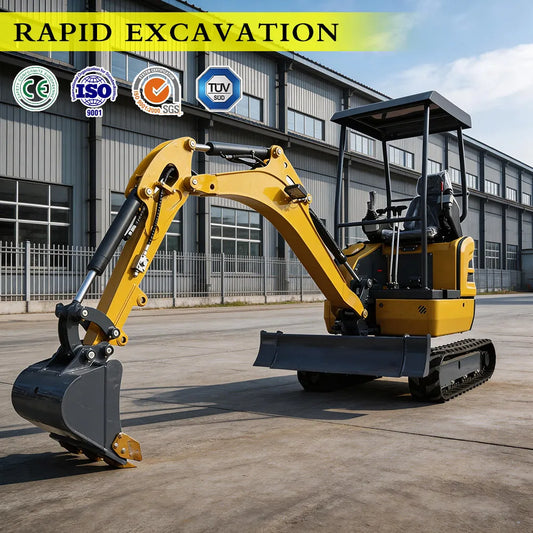 Mini Excavator 1.8 Ton 360° Rotation Kubota Engine Hydraulic Crawler Digger 0.8-2T CE EPA Euro 5 Small Excavator Free Shipping