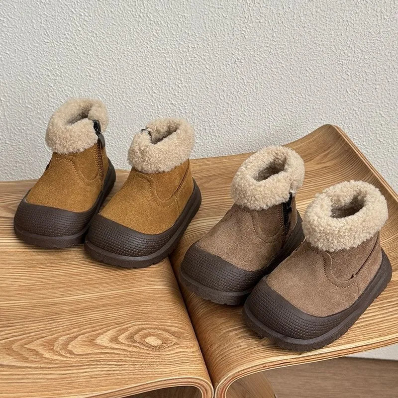 Toddler Fleece-Lined Snow Boots - Warm Winter Ankle Boots - photo 2
