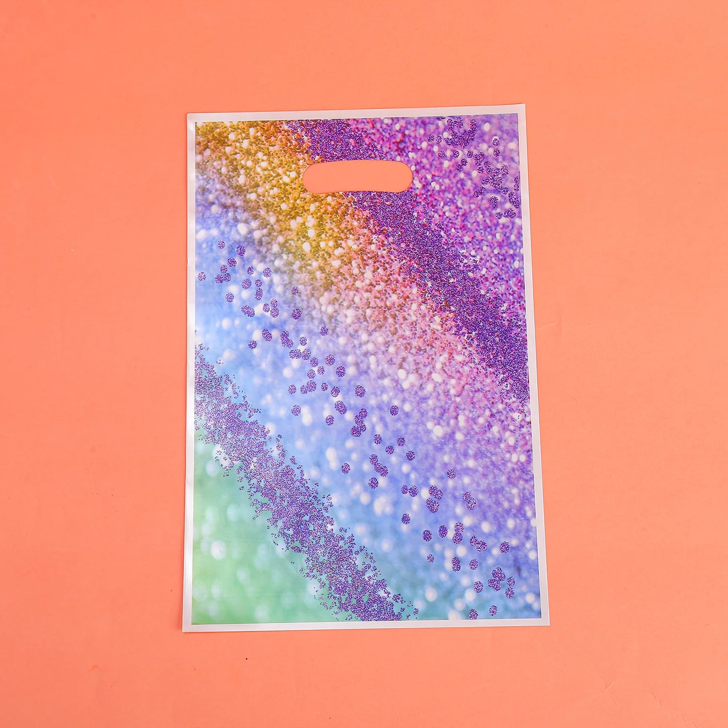 10/30/50pcs Gradient Hand Gift Bag Shining Star Party Gift Bag Galaxy Plastic Gift Bag Birthday Gift Bag Wedding Gift Package