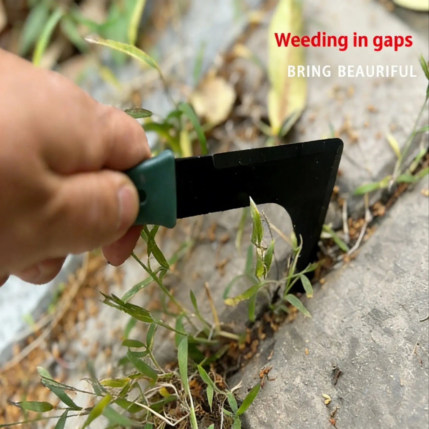 Weeding knife，gardening rake for root pulling,  root removal, crevice weeding， loosening soil and digging wild vegetables
