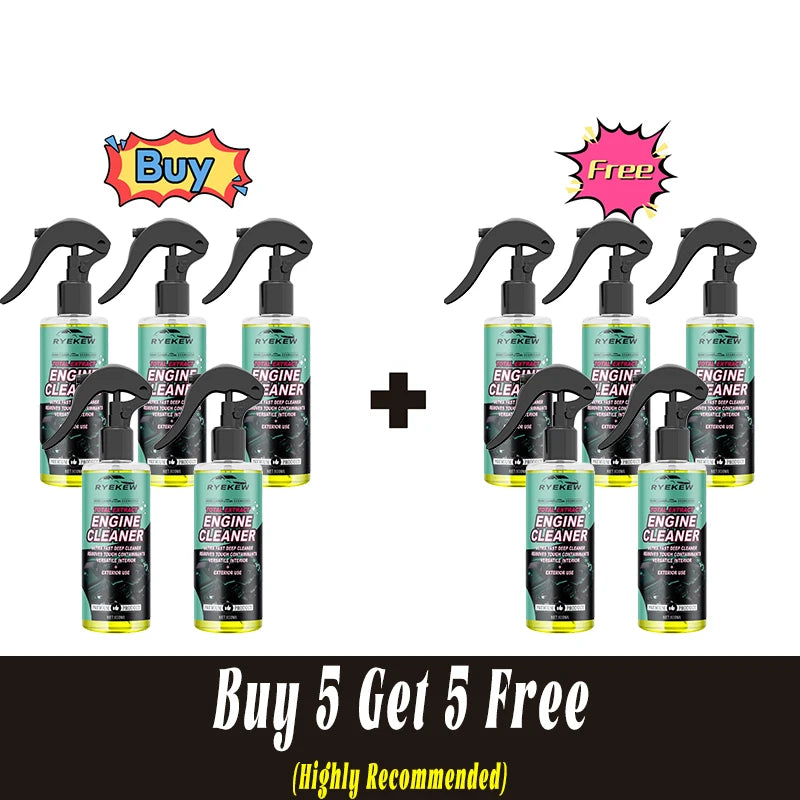 Car Engine Bay Cleaner — Waterless Oil and Grease Remover Spray