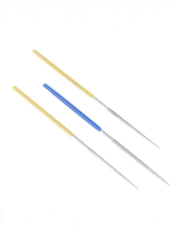 For Grinding Metal Jewely Stone Wood Dia.2mm Small Round Needle Files Customizable Alloy Hand Tools