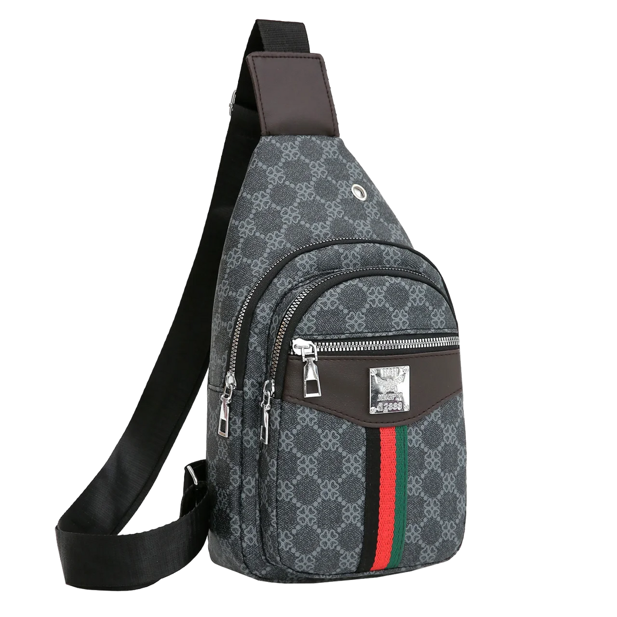 Men's Multifunction Messenger Bag Shoulder Cloth Chest Bags Crossbody Casual Handbag with Earphone Hole