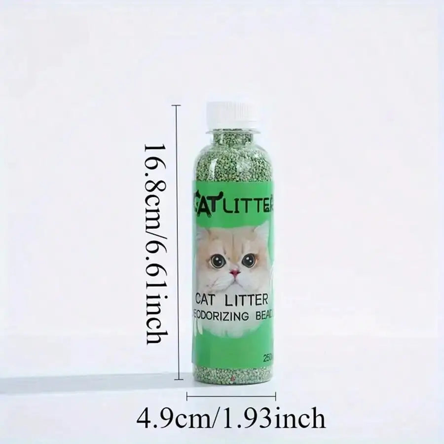 Fresh Scent Cat Litter Deodorizer Beads – Natural Plant-Based Odor Eliminator | 250ml (6 Scents)