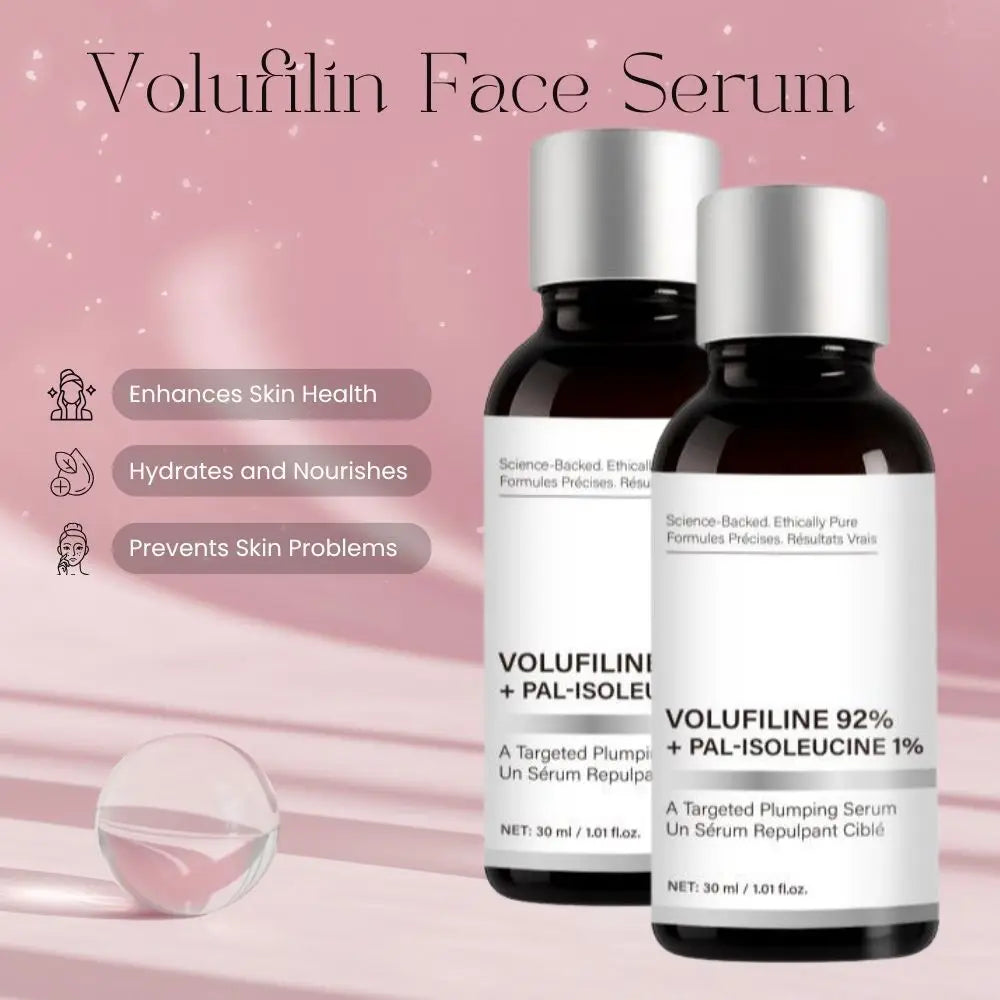 Volufilin Face Serum With Niaciamide Hyaluronic Acid Deep Plumping Hydrating Smoothing Dry Skin Serum Facial Essence