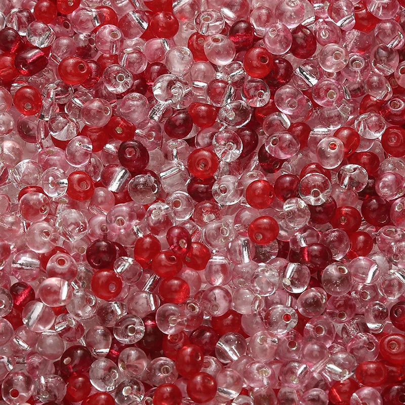 110pcs 4mm Silver Lined Seed Beads Water Drop Shape Czech Glass Beads For DIY Jewelry Making Crafts Charms Bracelets Accessories