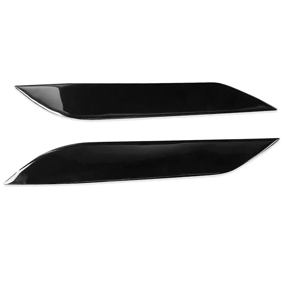2x For Nissan 350Z Z33 2006-09 Headlight Eyebrow Trim Car Front Lamp Eyelids Trim Sticker Headlamp Eyebrow Molding Decor Set