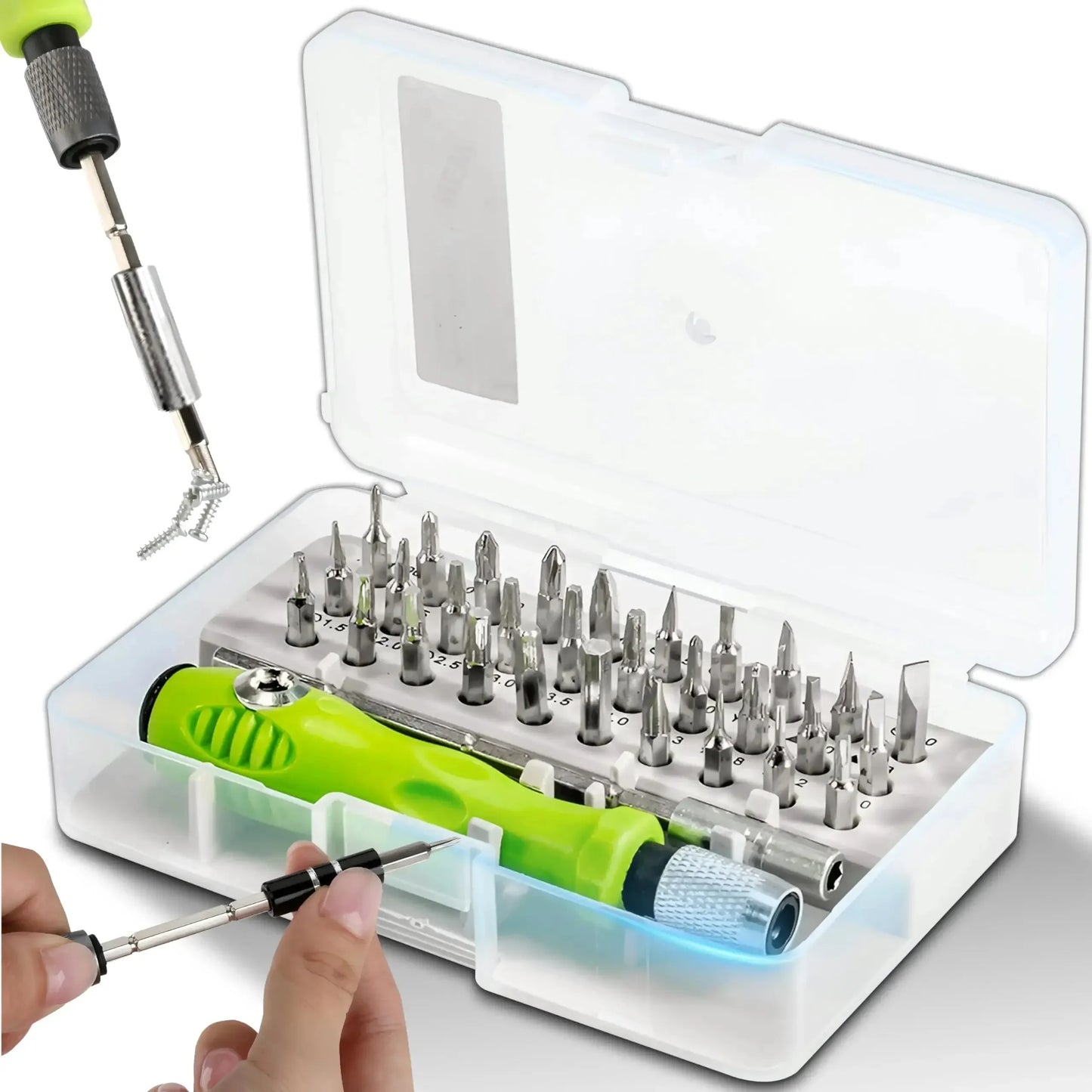 Juego De Destornilladores De Reparación De Herramientas 32 En 1, Mini Destornillador Magnético De Precisión, Kit De Brocas, T