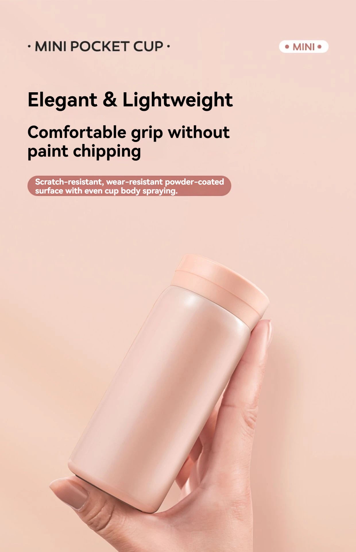 200ML/300ML Stainless Steel Pocket Cup Mini Thermos Cup Travel Thermal Coffee Mug Small Capacity Vacuum Flask Water Bottle