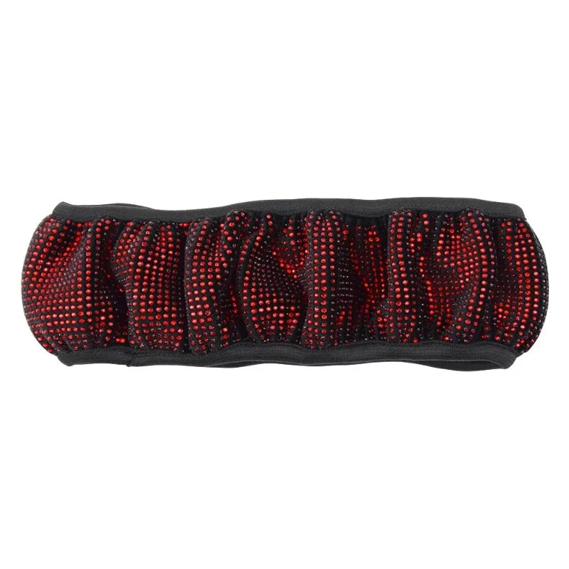 The stylish anti-slip size of the full-diamond steering wheel cover is suitable for diameters of 15 inches /38 centimeters
