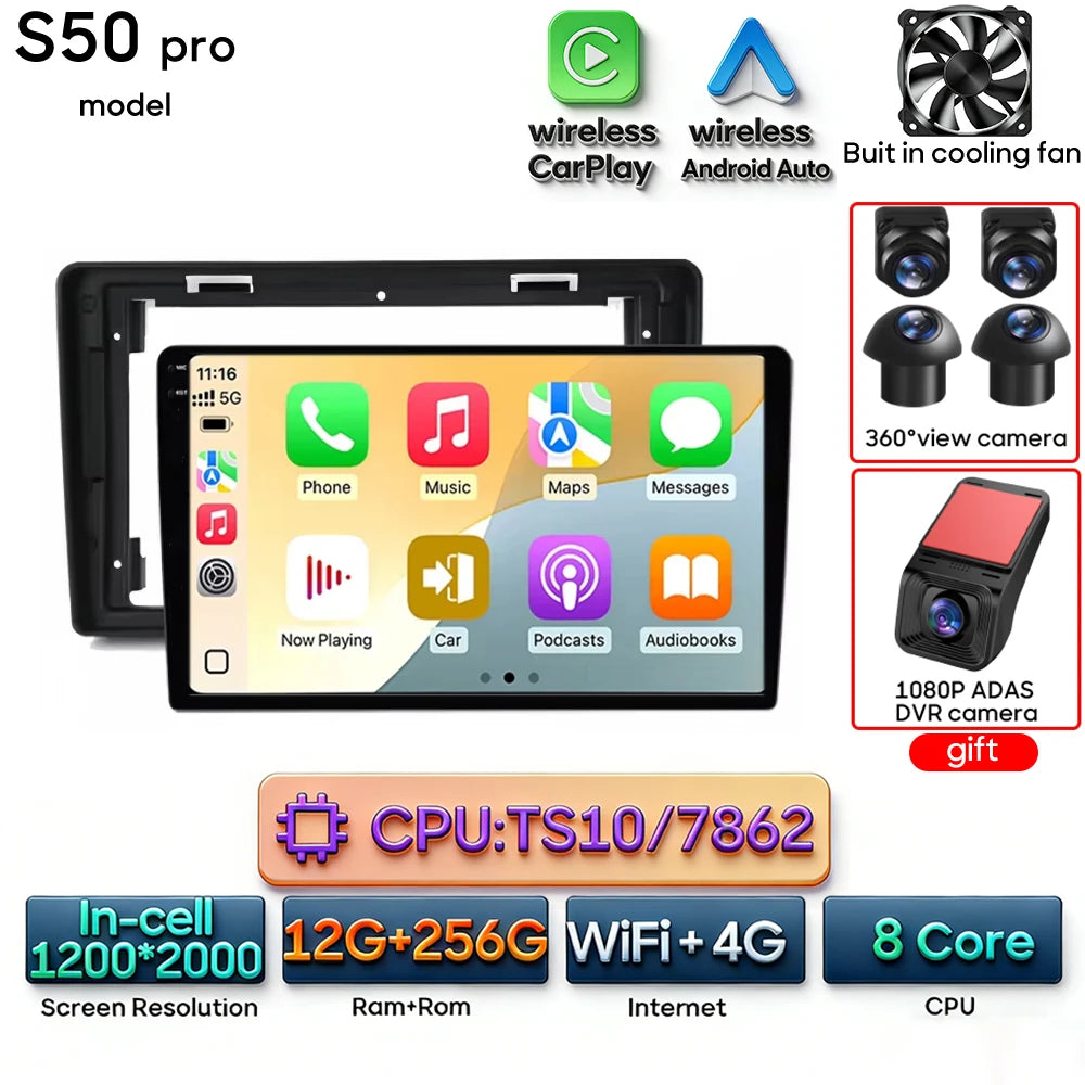 Car Stereo with Apple CarPlay & Android Auto, Compatible with Peugeot Partner & Citroen Berlingo 2 B9